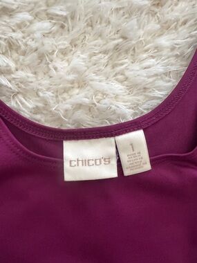 Chico's Plum Scoop Neck  Tank